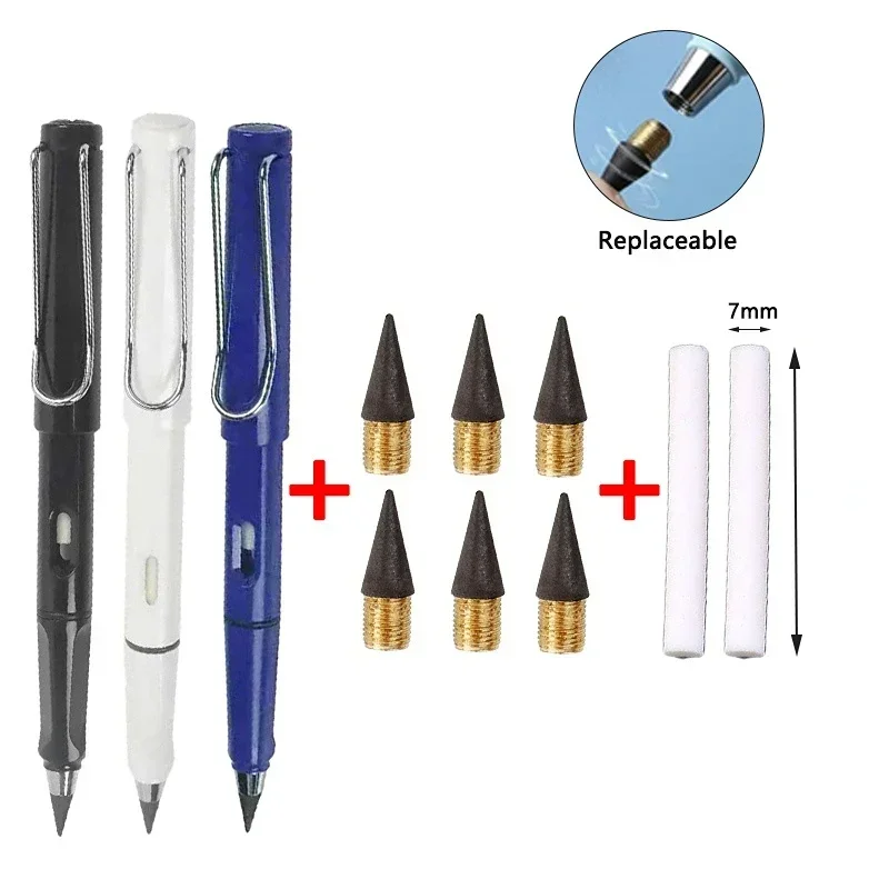Unlimited Eternal New Pencil No Ink Write Magic Pencil For Writing Art Sketch Stationery Kawaii Pen School Supplies Matite Carine