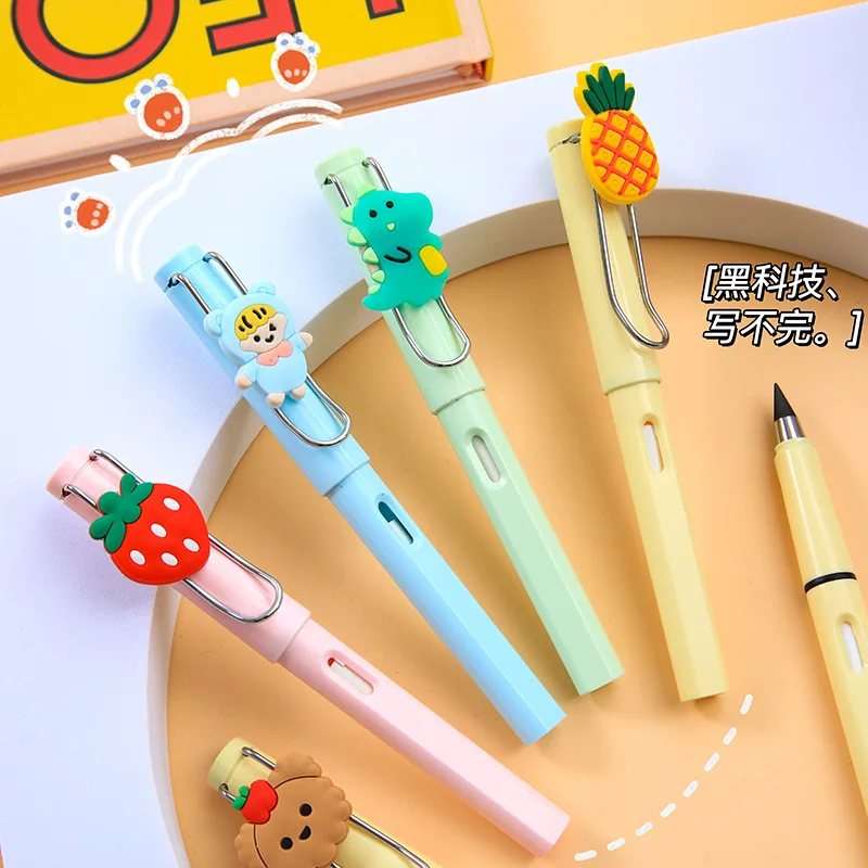 1 Pznew Infinite Writing Pencil Ink Free Novità Eternal Pen Art Sketch Drawing Tool Regalo Per Bambini Materiale Scolastico Cancelleria
