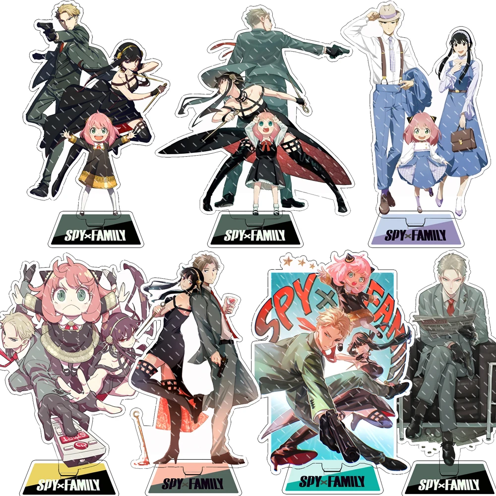 Anime Spy X Family Figure Accessori Supporto Acrilico Twilight Loid Forger Yor Forger Anya Forger Model Plate Collection Fan Gifts