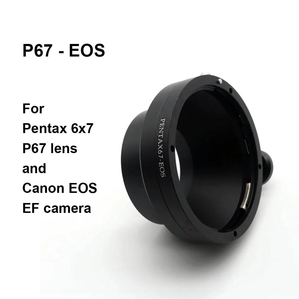 Pentax67-Eos Per Pentax 67 67Ii Lens - Canon Eos Ef Mount Adapter Ring Pentax67-Ef P67-Ef Pentax 6X7 Per Canon 5D 6D 7D 90D Ecc,