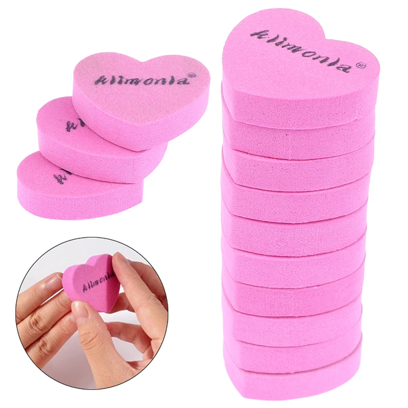 10Pcs Mini Lima Per Unghie Double Sided Manicure Pedicure Lime Heart Buffer Lime Per Levigatura Strumento Per Nail Art