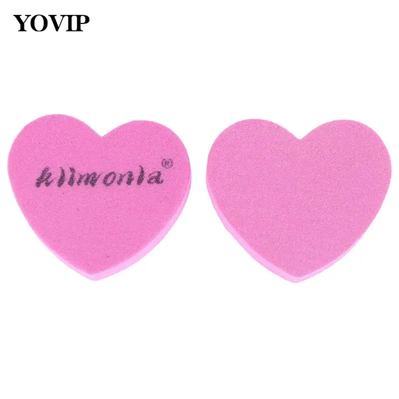 10Pcs Mini Lima Per Unghie Double Sided Manicure Pedicure Lime Heart Buffer Lime Per Levigatura Accessori Per Strumenti Per Nail Art