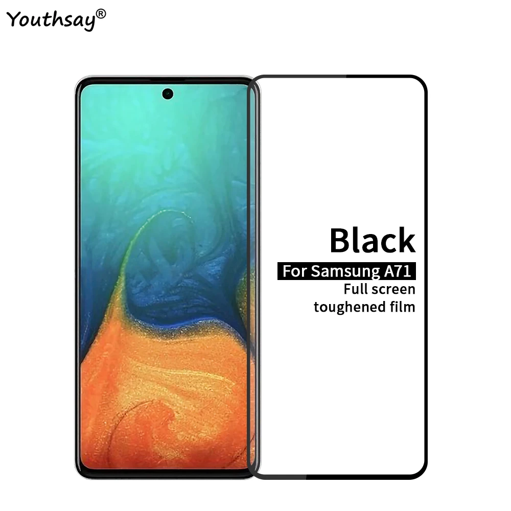 1Pcs Per Samsung Galaxy A71 Protezione Dello Schermo Di Vetro Pieno Pellicola Di Colla Per Samsung Galaxy A71 Vetro Temperato Per Samsung Galaxy A71