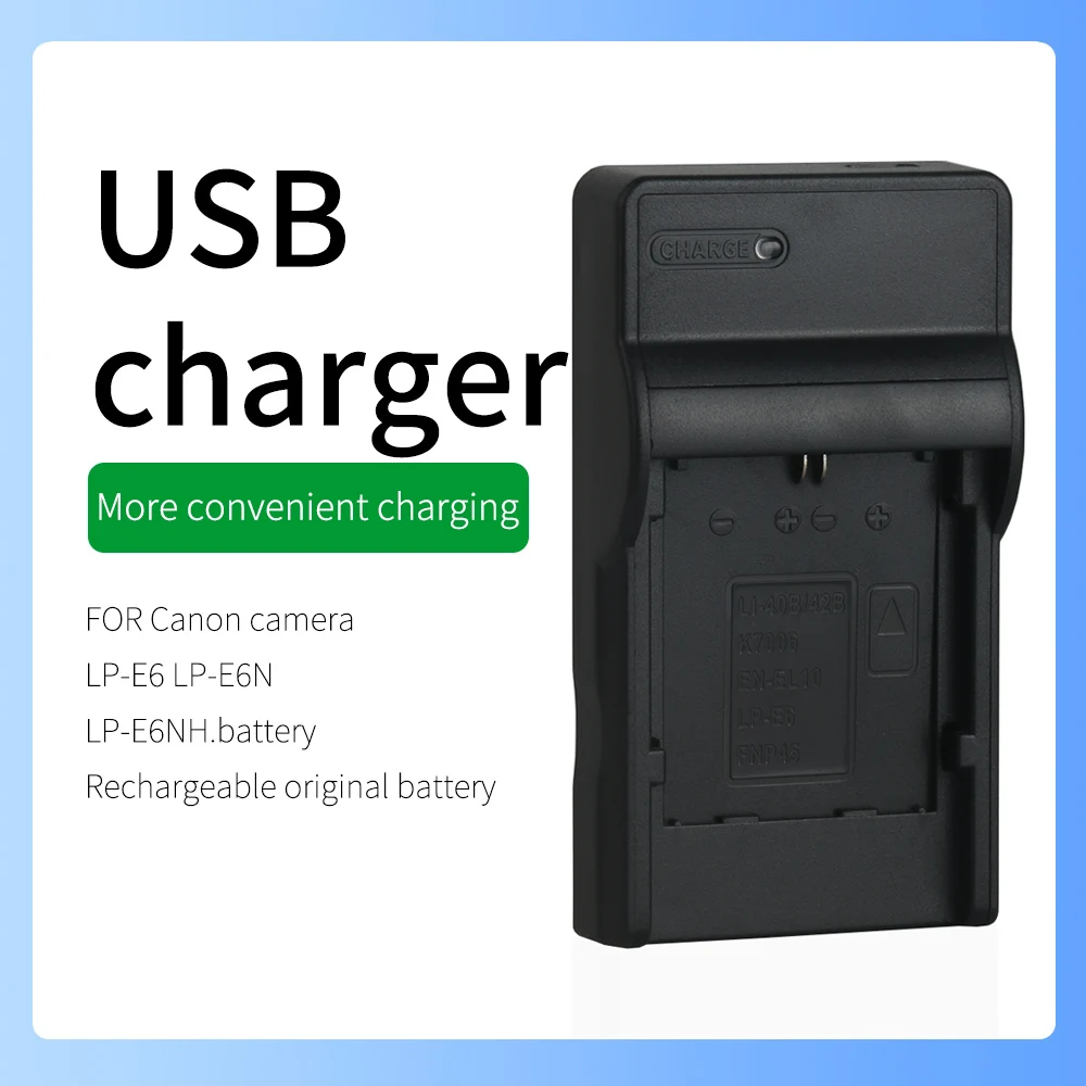Per Canon Slr Camera Lp-E6 Lpe6 Batteria Lp-E6Nh Caricabatterie Eos 5D Mark Ii,Eos 5D Mark Iii,Eos 5D Mark Iv Eos 7D Mark Ii Eos 60Da