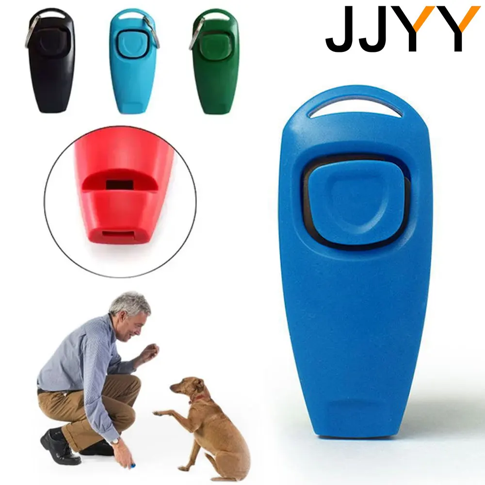 Pet Dog Whistle And Clicker Pet Multifunzionale 2-In-1 Clicker Puppy Stop Barking Training Aid Clicker Trainer Portatile