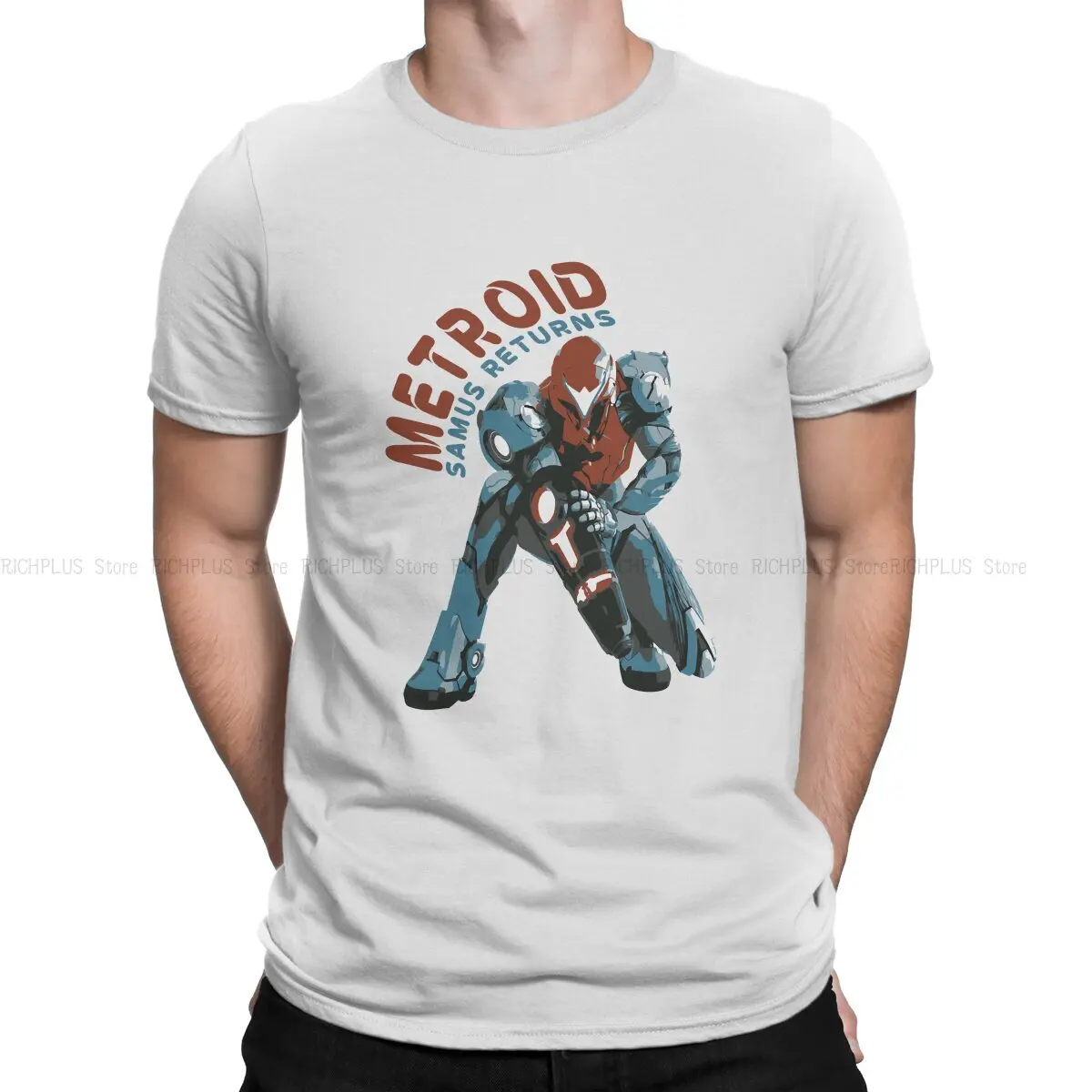 Vintage Metroid Dread Samus Returns Classic Hip Hop Tshirt Metroid Samus Game Maglietta Casual In Poliestere Vendita Calda T-Shirt
