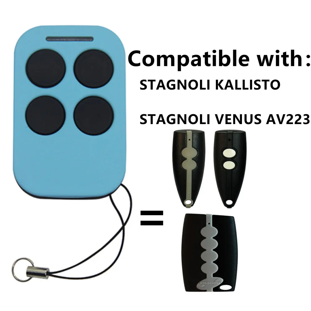 Telecomando Per Porta Da Garage Stagnoli Compatibile Con Kallisto/Venus Av223 433.92Mhz Rolling Code Duplicatore Di Telecomando Chiave