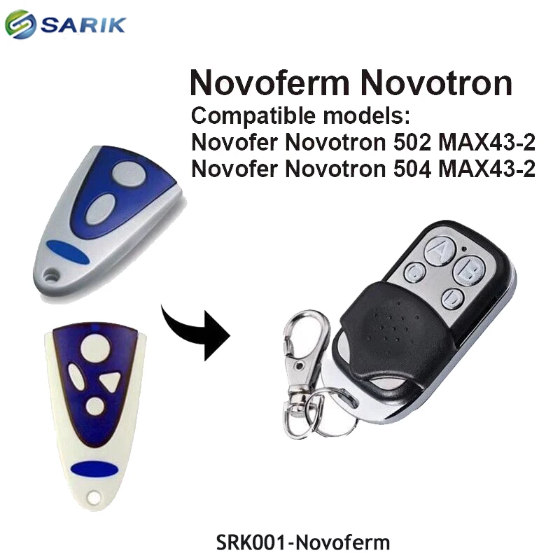 Novoferm Mini-Novotron 522 Disegno Garage Comando Novoferm Palmare Trasmettitore Rolling Code 433.92Mhz Chiave Di Controllo A Distanza Fob