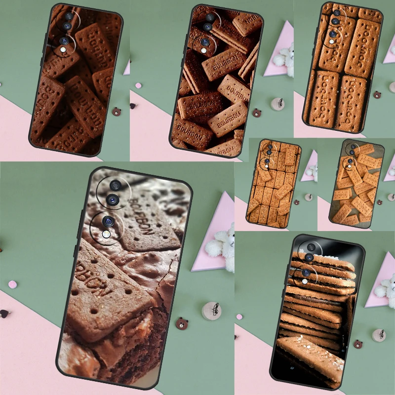 Custodia Per Telefono Bourbon Biscuit Per Honor 70 50 90 10 Lite X8 X9 X7 X6A X7A X8A X9A Magic 5 4 Lite Magic 5 Pro