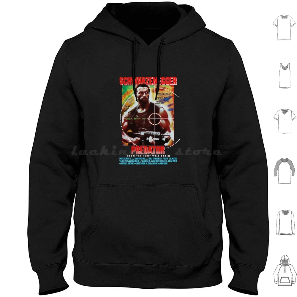 Felpe Con Cappuccio Commando A Maniche Lunghe Commando Military Schwarzenegger Alexander Arnie Royal Marines Action Royal Army 80S