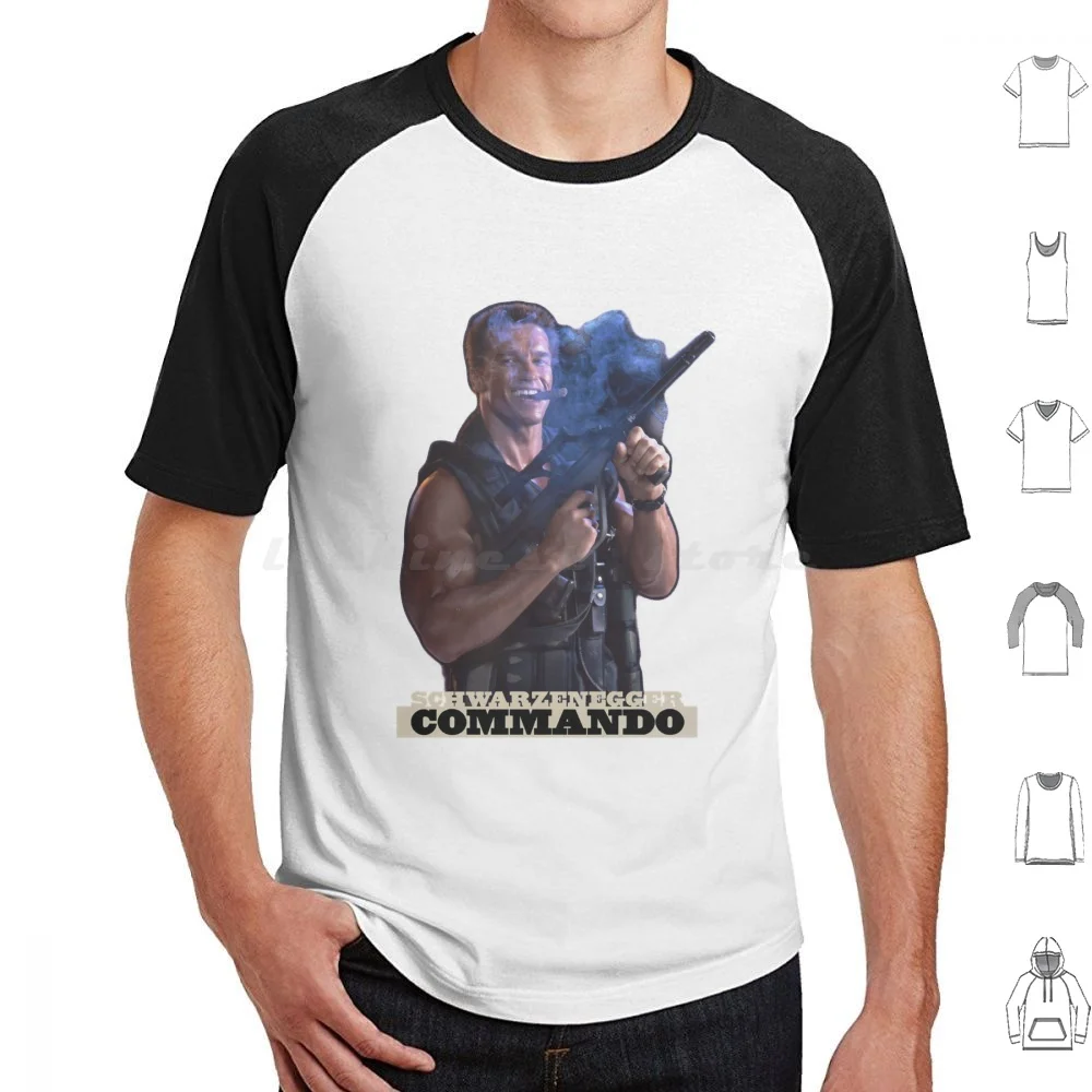 Commando-John Matrix T Shirt Uomo Donna Bambini 6Xl Commando John Matrix Commando Military Schwarzenegger Alexander Arnie Royal