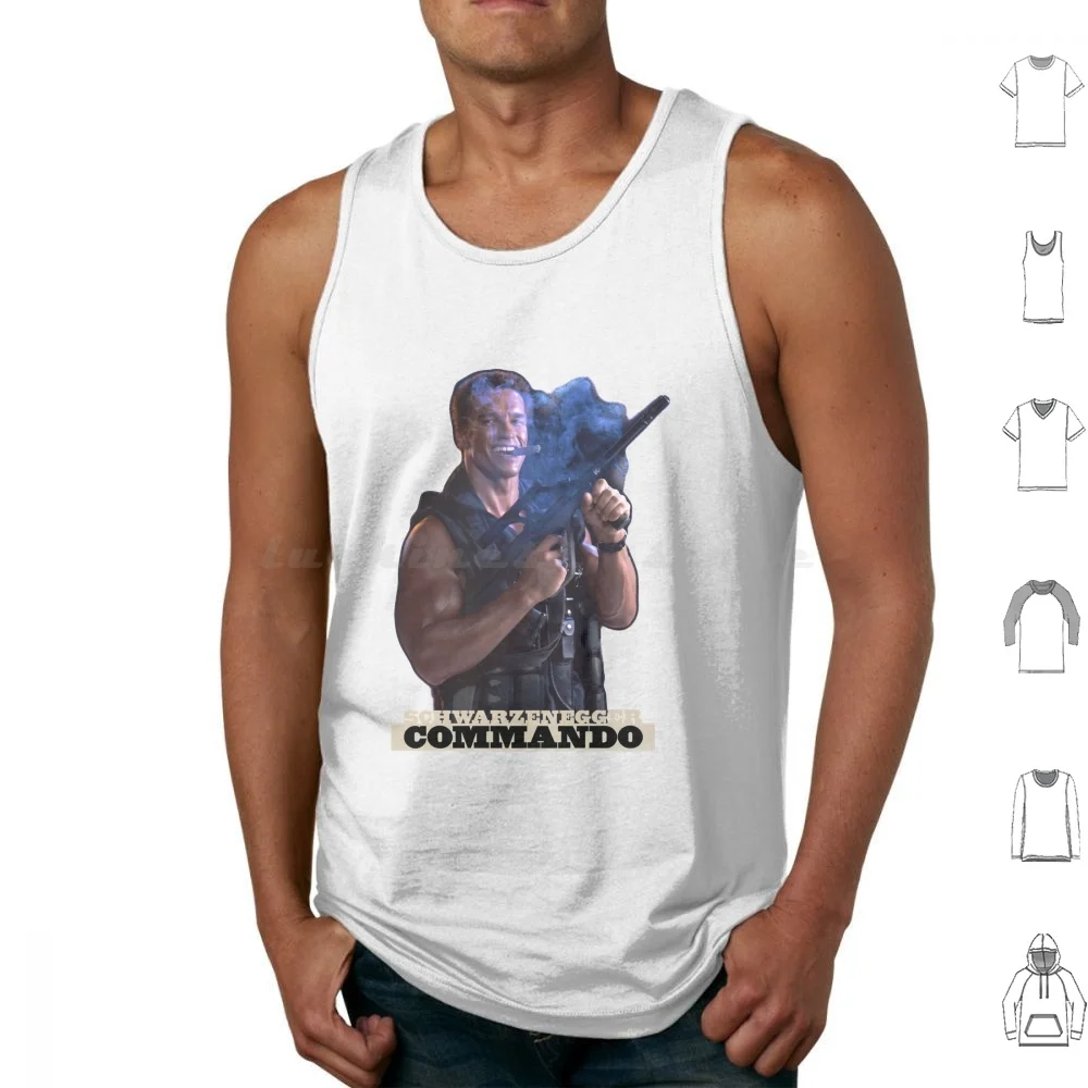 Commando-John Matrix Canotte Gilet Senza Maniche Commando John Matrix Commando Militare Schwarzenegger Alexander Arnie Royal