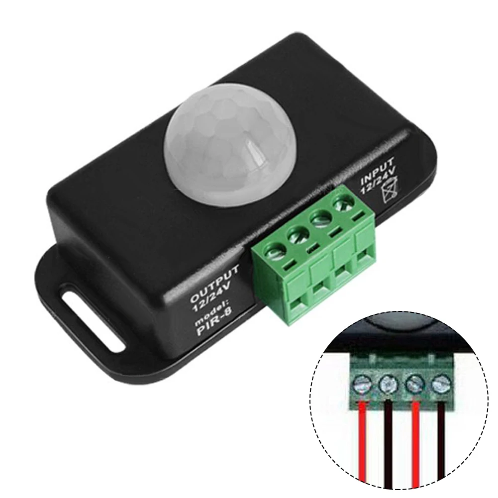 Interruttore Sensore Di Movimento Pir Dc 12V-24V 8A Sensore Di Movimento Sensore Di Movimento Pir A Infrarossi Per Luce A Led Smart Switch Miglioramen