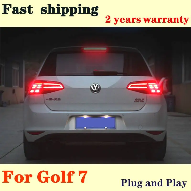 Car Styling For Vw Golf 7 Tail Lights 2013-2015 Golf7 Mk7 Led Dynamic Turn Signal Tail Light Gti R20 Rear Lamp Car Accessories