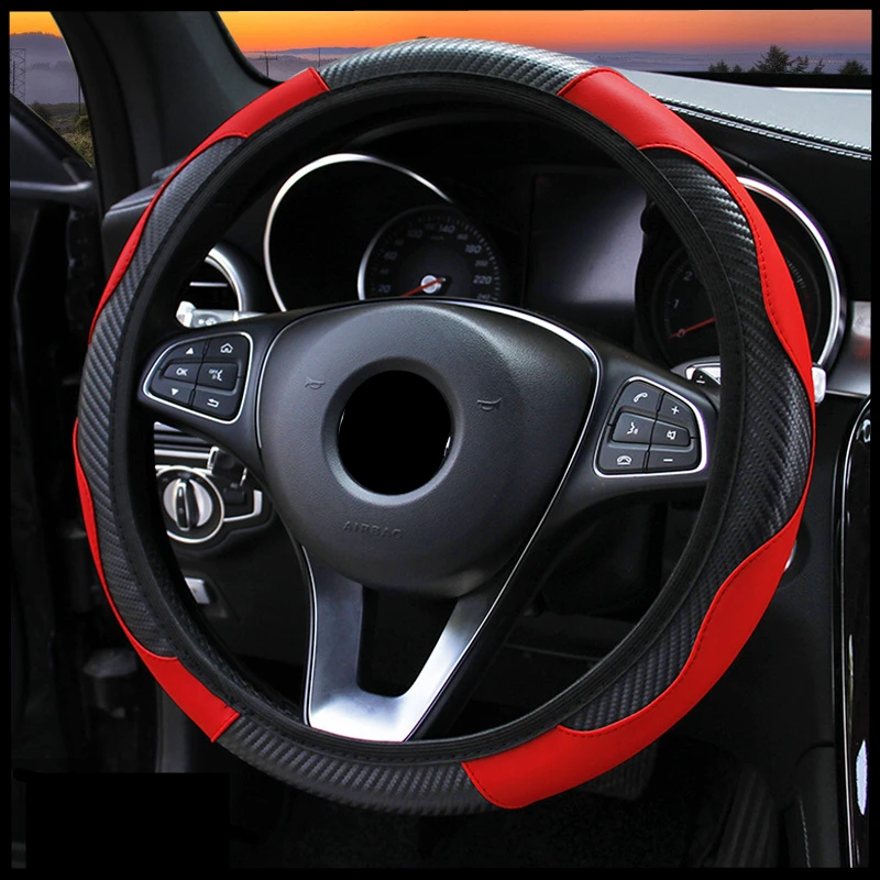 Accessori Per Auto Coprivolante In Pelle Pu In Fibra Di Carbonio Per Byd Atto 3 Accessori Golf 5 Gti Range Rover Sport Lada Niva