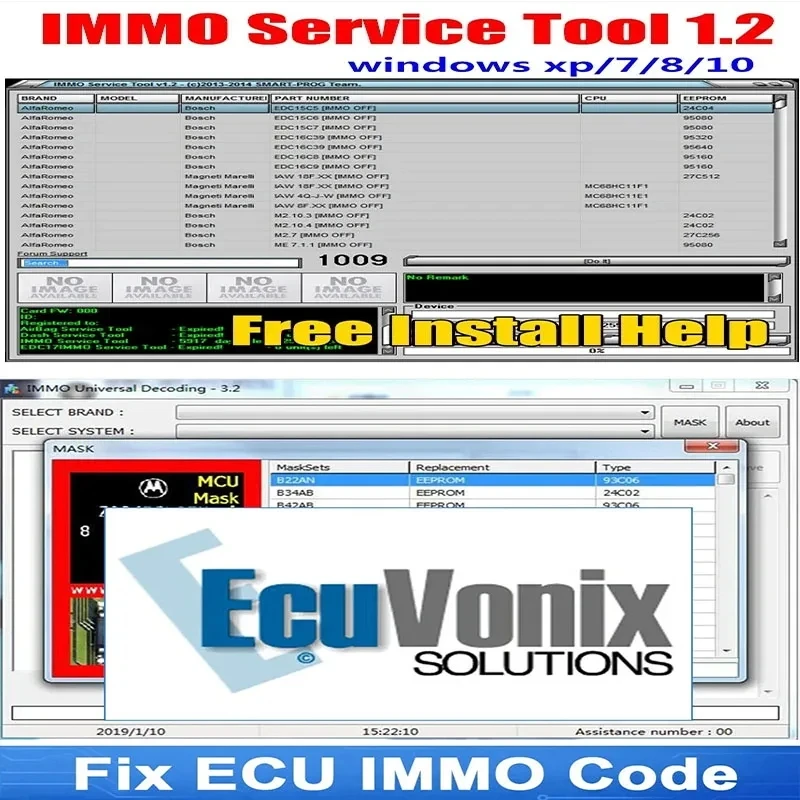 2024 Hot Immo Service Tool V1.2 Pin Code E Immo Off Edc 17 Works Pin Code E Immo Off Funziona Senza Registrazione