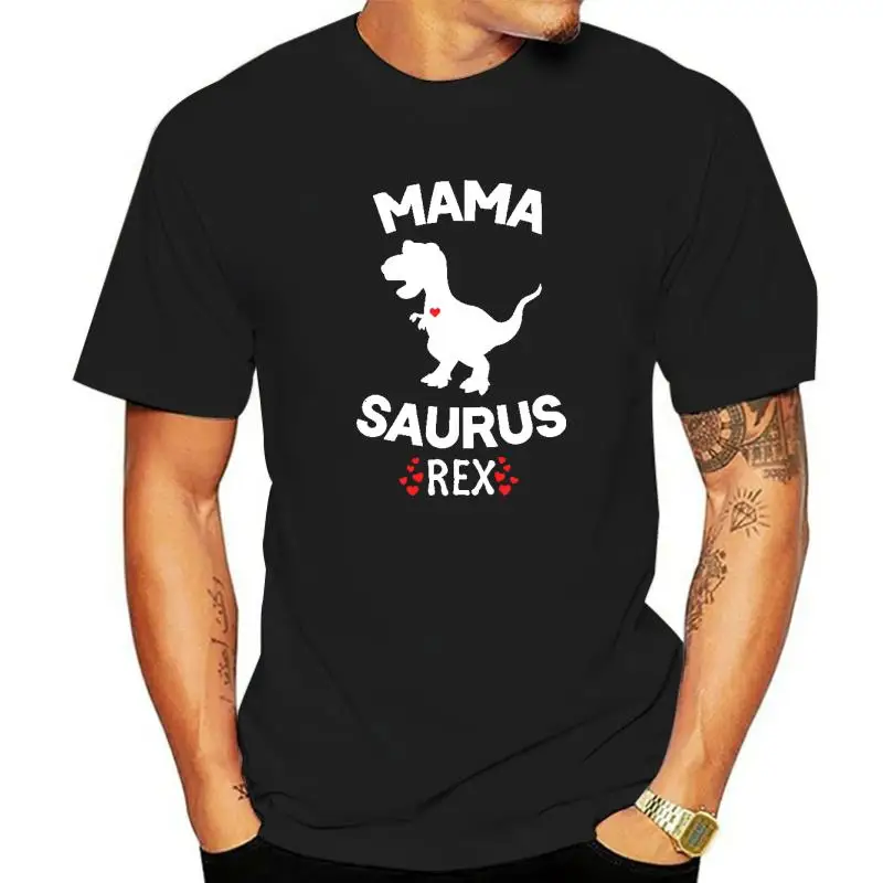 Mama-Saurus Dinosaur Shirt Rex Mother Day For Mom Gift Mama Design Top Camicie Magliette Da Uomo In Cotone Design Vendita Calda