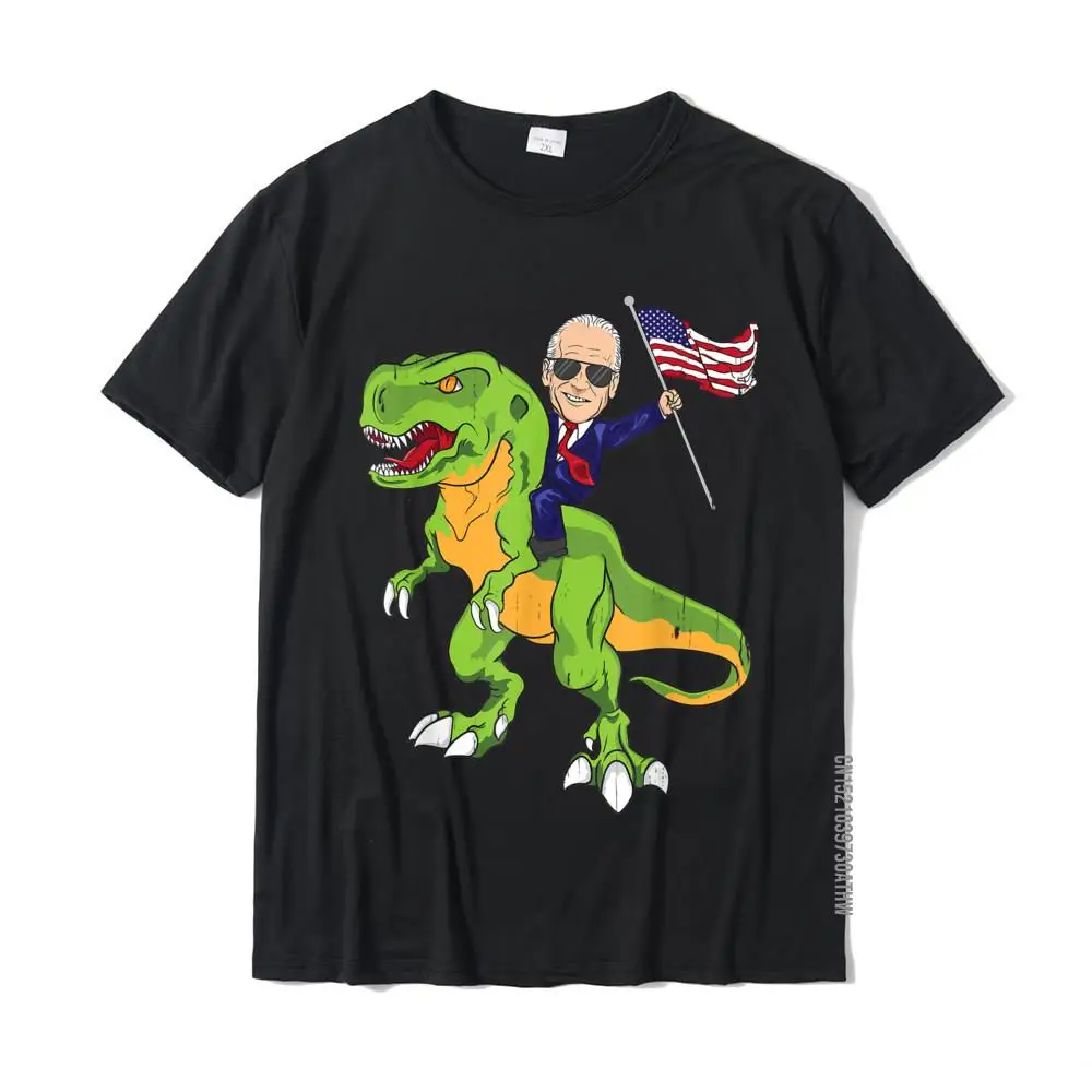Joe Biden Dinosaur T Rex Funny 2020 President Usa Flag Vote T-Shirt Slim Fit Uomo Top T Shirt Famiglia T Shirt Cotone Casual