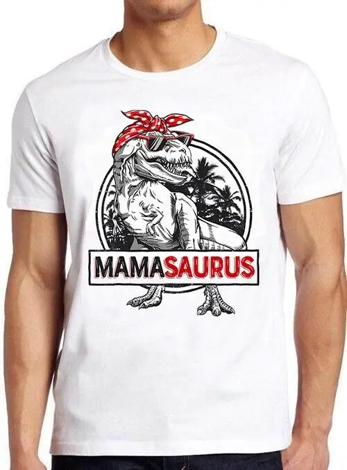 Mamasaurus T Rex Dinosaur Mother Birthday Mama Family Funny Shirt M914 Maniche Lunghe O Corte