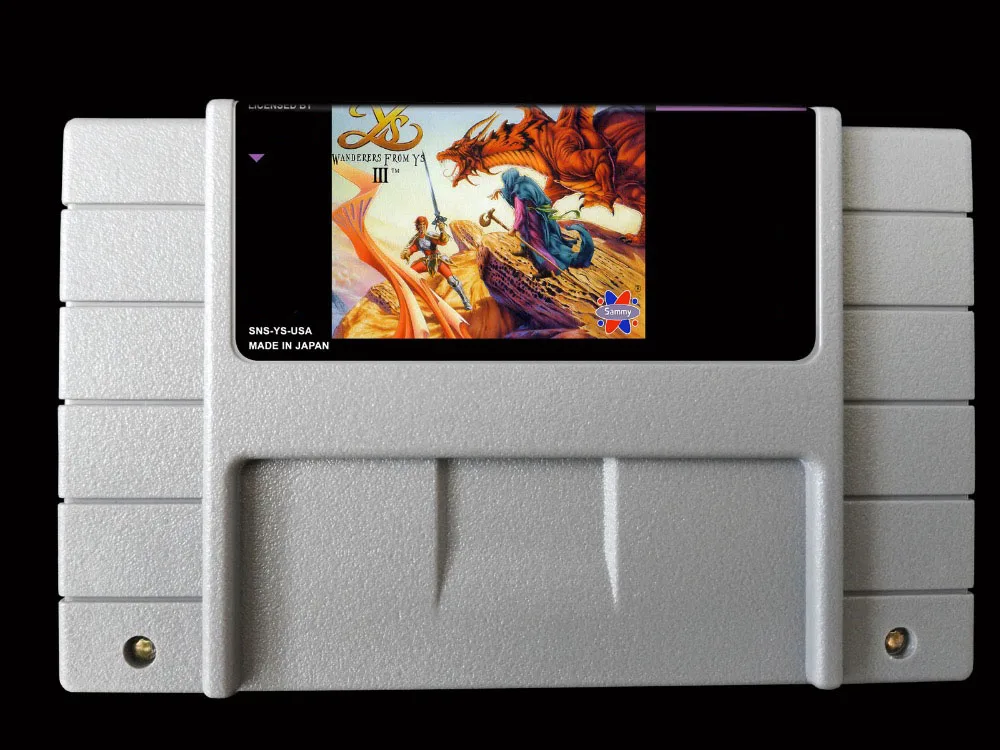 16Bit Giochi ** Ys Iii-Wanderers Da Ys (Usa Versione!!)