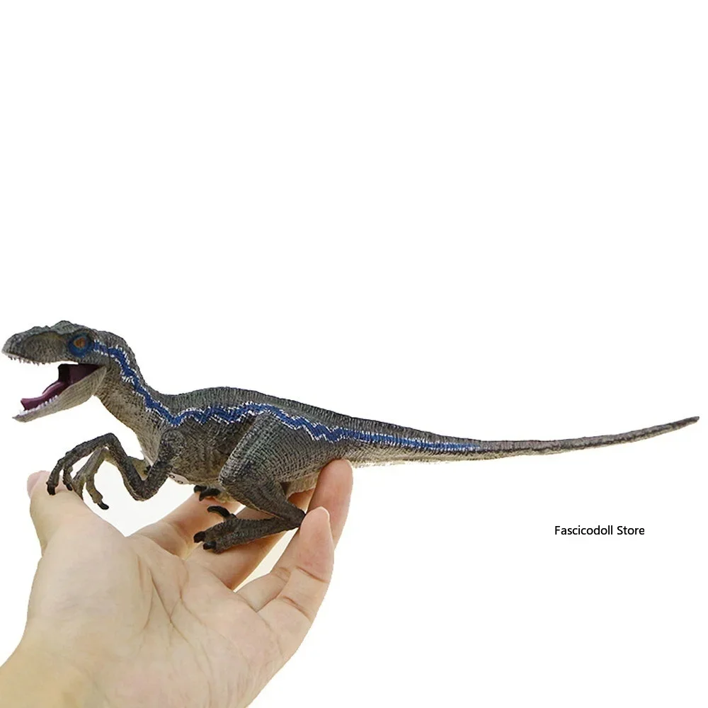 Blue Velociraptor Dinosaur Action Figure Animal Model Toy Collector Dinosaur Model Dinos Courteshesc.