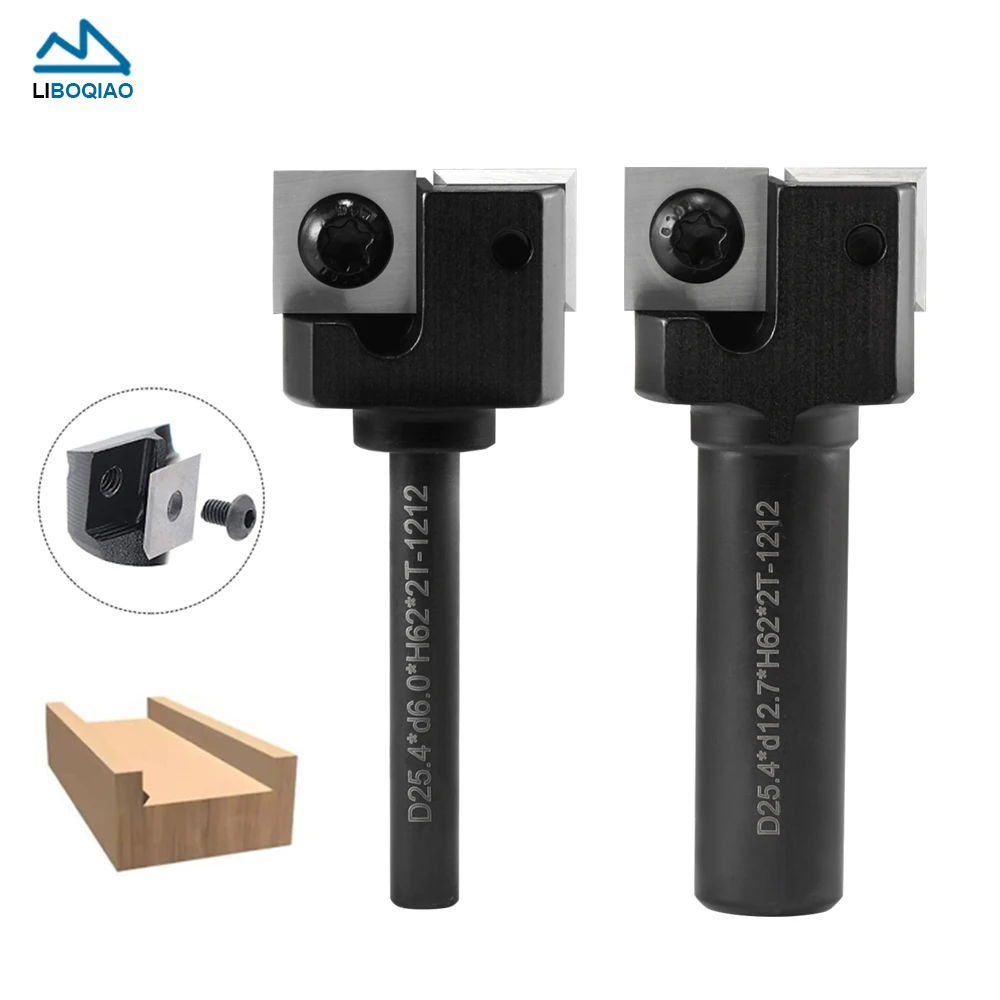 1 Pz 2 Flauti Cnc Surface Router Bit Strumenti Per La Lavorazione Del Legno Inserto-Style Decespugliatore Fresa Per La Pulizia Del Fondo Fresa Per Il 