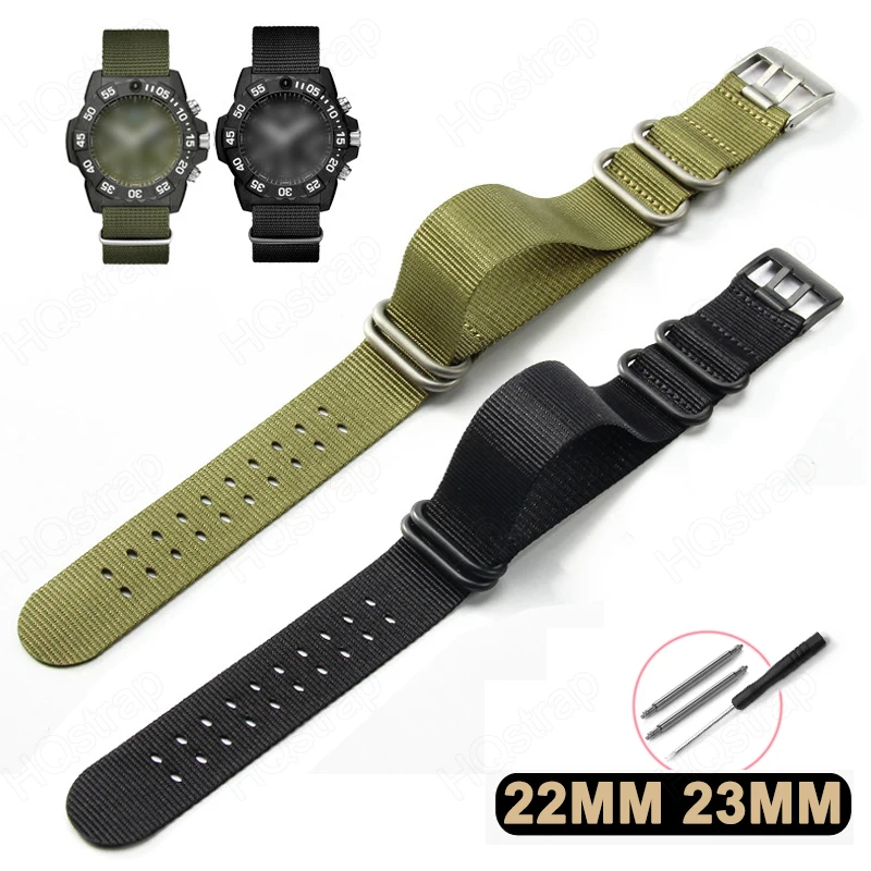 Cinturino Per Orologio In Nylon Da 22Mm 23Mm Per Serie Luminox 3581 8821 8831 3051 Bracciale Per Uomo Donna Cinturino Sportivo Cinturini Universali