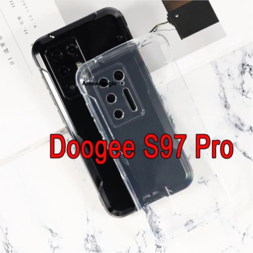 Per Doogee S97 Pro Case Soft Tpu Matte Pudding Telefon Cover Black Ultra Slim Protection Phone Capa Guard On Per Doogee S97Pro