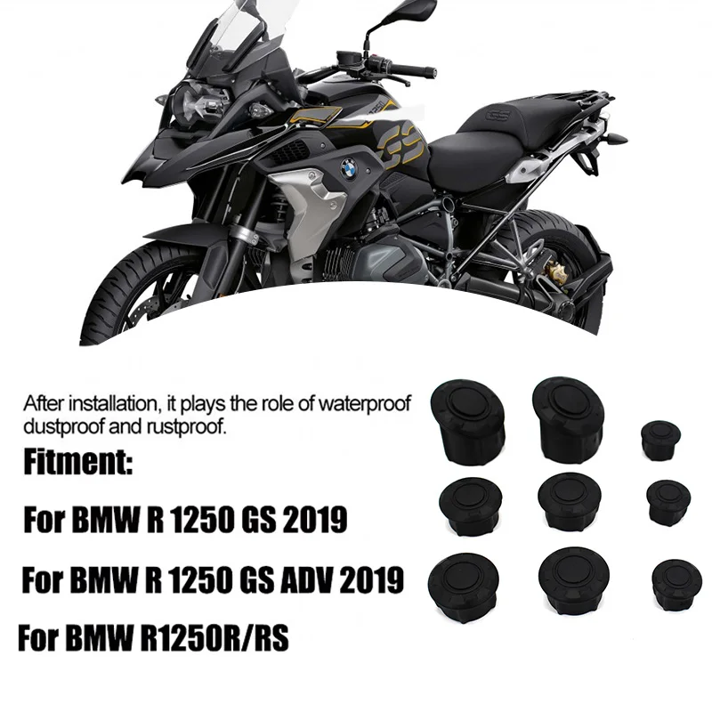 For Bmw R1250Gs Lc R1250 R 1250 Gs Adventure Adv 2019 Frame Hole Cover Caps Plug Decorative Frame Cap Set Motorcycle Accessories