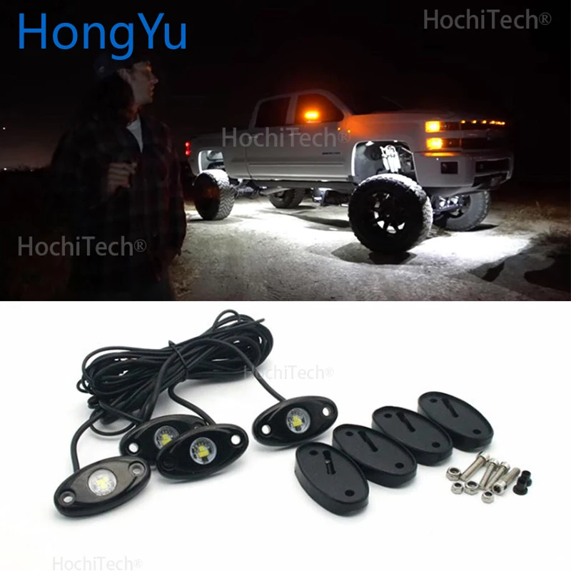 Luci Rock A Led Impermeabili Per Toyota Fj Cruiser Led Car Chassis Light Led Rock Light Multicolor Neon Led Light Kit