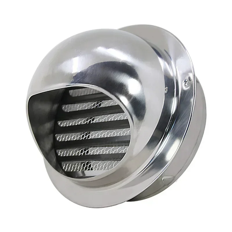 60-120Mm Griglia Di Ventilazione In Acciaio Coperchio Del Foro A Parete Cappa Aspirante Valvola A Feritoia Ventilatore Di Scarico Tubo Riscaldamento S