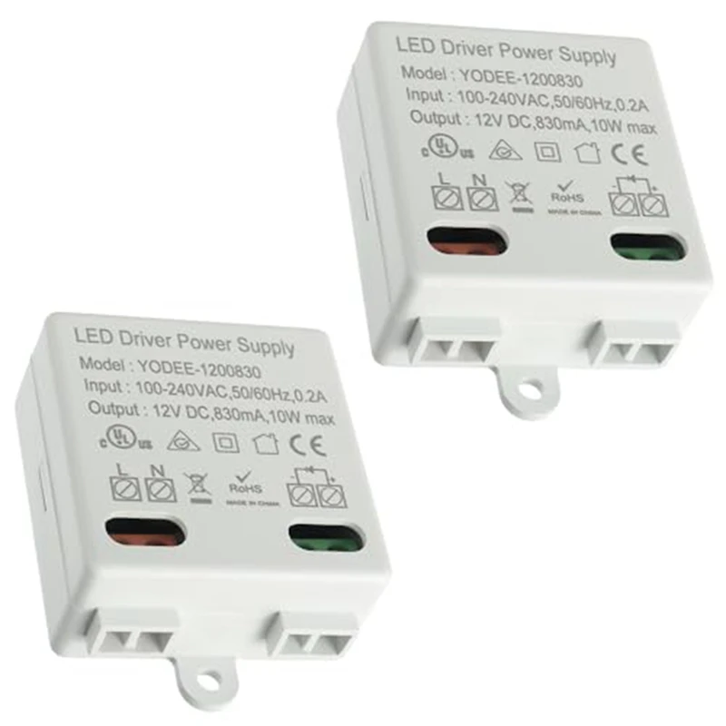 Trasformatore Led Mini Trasformatore Led Bianco 12 V/Dc 10W Mini Per Luci Led 12 V E Strisce Senza Requisiti Di Carico Minimo