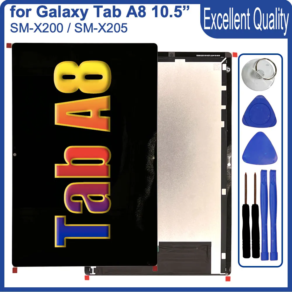 Lcd Da 10.5 "Per Samsung Galaxy Tab A8 Sm-X200 Sm-X205 Sostituzione Display Lcd Touch Screen Per Display Samsung X200 X205