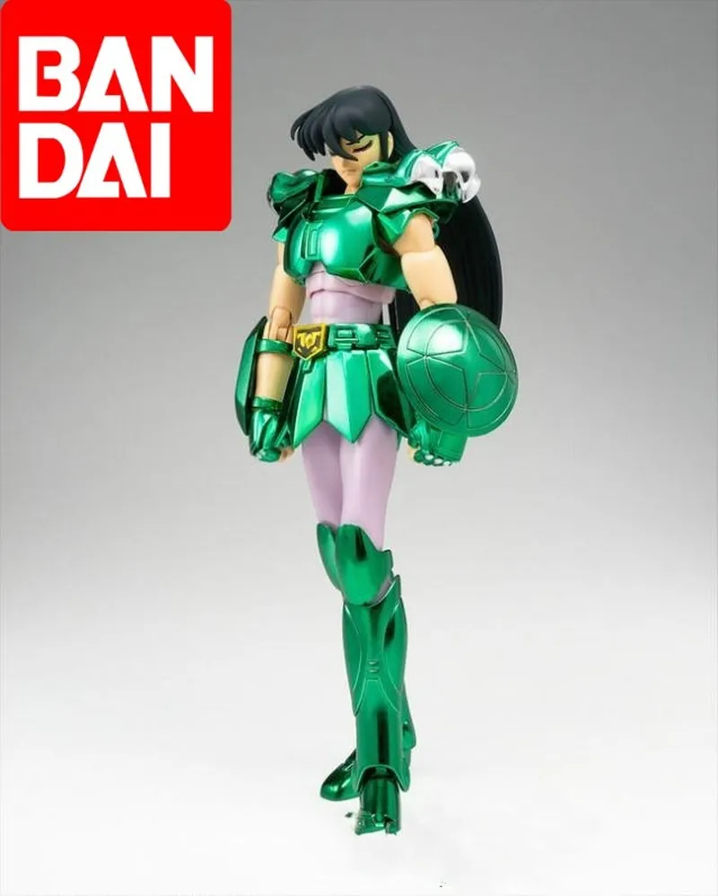 16Cm Anime Action Figure Bandai Original Saint Seiya Cloth Figure Draco Bronze Cloth Dragon Helmet Model A Birthday Present