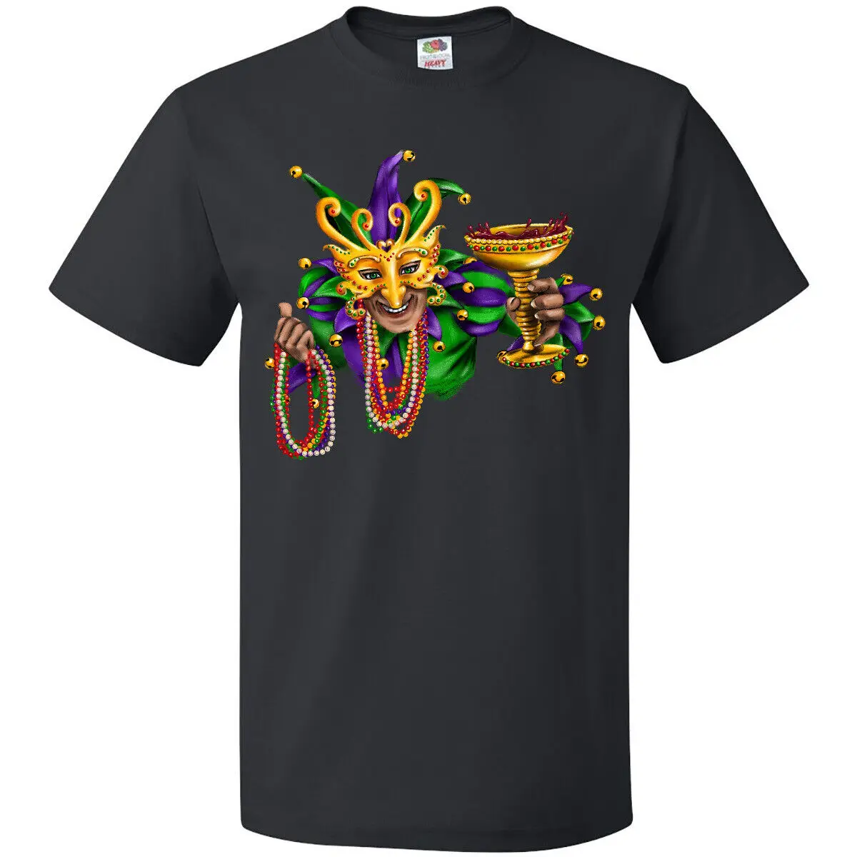 Inktastic Mardi Gras Jester T-Shirt Orleans Tote Bag Luisian Chalice Wine Mens