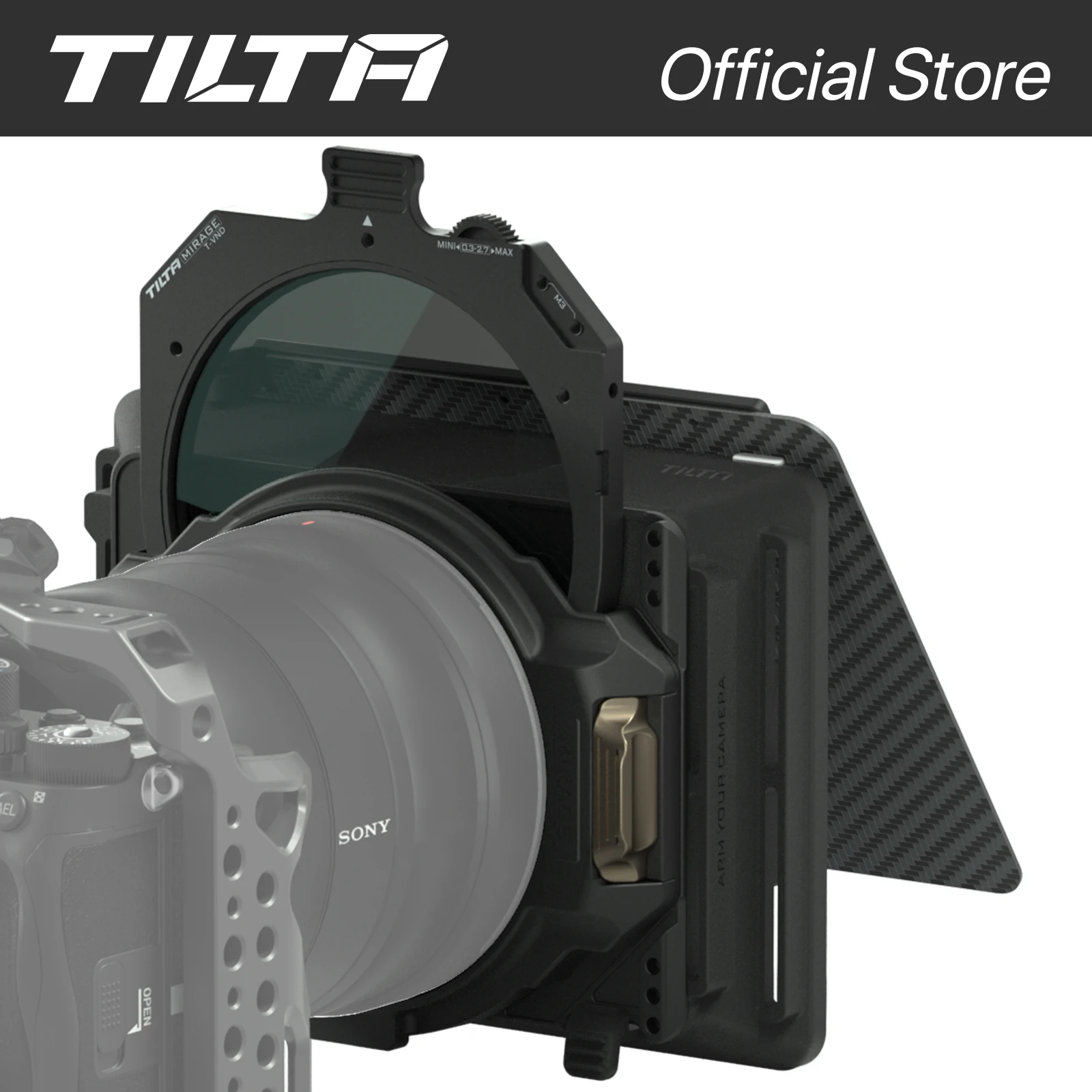 Tilta Mb-T16-A 4X5.65 "Mirage Matte Box Mirage Motorizzato Kit Corto Con Cornice Filtrante Mirage Matte Box Per Fotocamera Dslr/Mirrorless