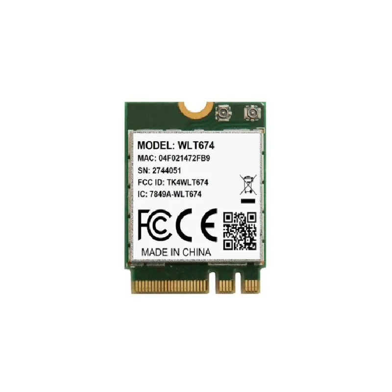 Compex Wlt674 Dual-Band 2.4Ghz 5Ghz Wi-Fi + Bluetooth Combo 802.11Ac/A/B/G/N M.2 Ngff Module Qualcomm Atheros Qca6174A-5 867Mbps