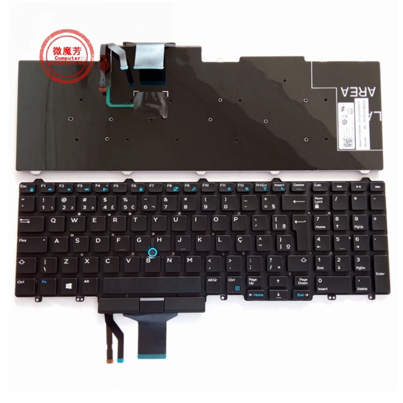 Tastiera Sp/Ru/Br Per Dell Latitude E5550 5550 E5570 5580 7510 3510 M3510 3520 7520 7720 7710 Brasile Pk1313M4B35 06 Jy07
