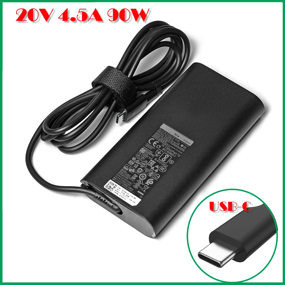 Nuovo 20V 4.5A 90W Usb Tipo C Power Ac Adapter Caricabatterie Laptop Per Latitude 5280 5480 5580 La90Pm170 Tdk33 0 Tdk33