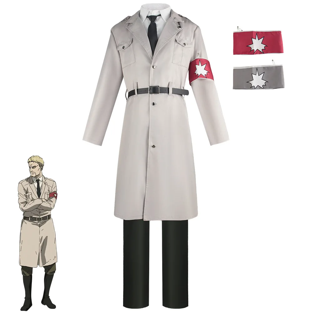 Anime Attack On Titan Marley Officer Costume Cosplay Anime Shingeki No Kyojin Giacca Cosplay Uniforme Costume Di Halloween