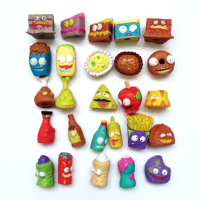 10 Pz/Lotto Cestino Mini Figure Pack Grossery Rotten Bin Gang Mostro Squishy Melma Giocattolo Scherzo Gadget Anti-Stress Chancery Squish A