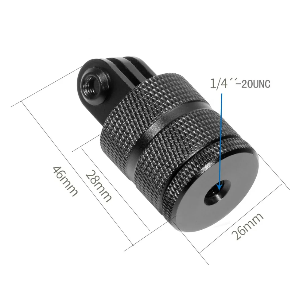 Feichao Alluminio 1/4 ''Foro Rotazione Di 360 Gradi Convertitore Adattatore Per Montaggio Fotocamera Per Gopro Sjcam Akaso Ek7000 4K Action Camera