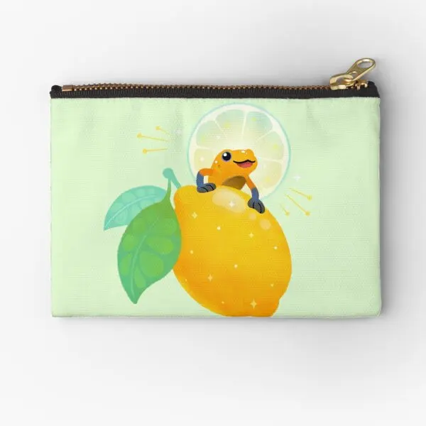 Golden Poison Lemon Sherbet 1 Zipper Pouches Cosmetic Wallet Bag Pure Small Money Men Mutandine Key Storage Donna Coin Socks