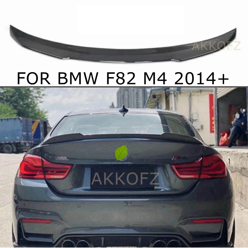 Per Bmw M4 F82 Coupé Cs Style Spoiler In Fibra Di Carbonio Car Rear Boot Lip Wing 2014