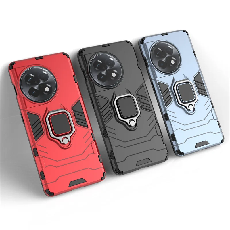 Per Oneplus 11R Cover Oneplus 11R Capas Shockprooof Ring Magnetic Holder Cover Oneplus 10 Pro 10T 10R 11 11R Ace 2 Fundas