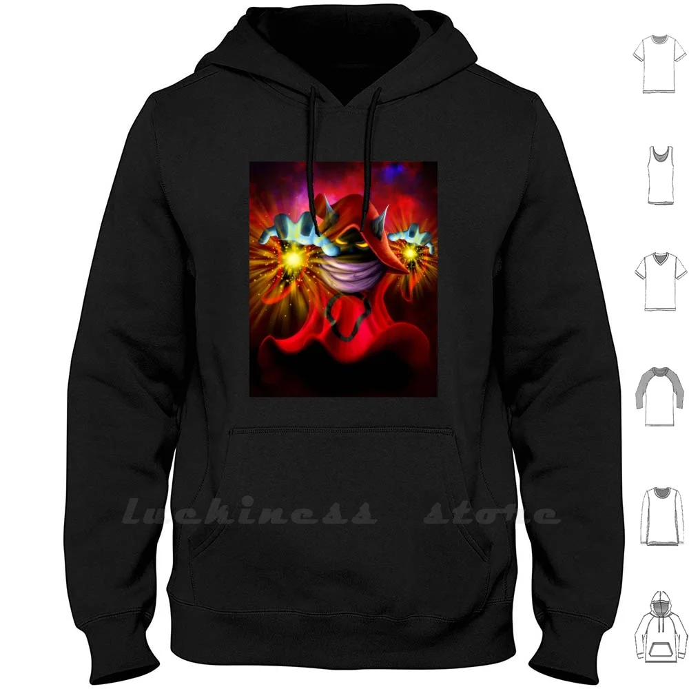 Orko Power Felpa Con Cappuccio Manica Lunga Orko Mage Magic Black Mage He Man Thundercats Cat Cats Thunder Heman Comic Manga Anime