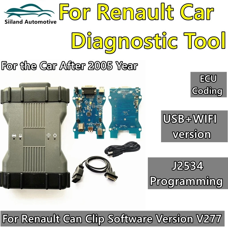 Wifi Supportato Can Clip Aggiornato V227 Per Renault Can Clip Diagnostica E Programmazione Multilingue Per Renault Vci Scan Tool
