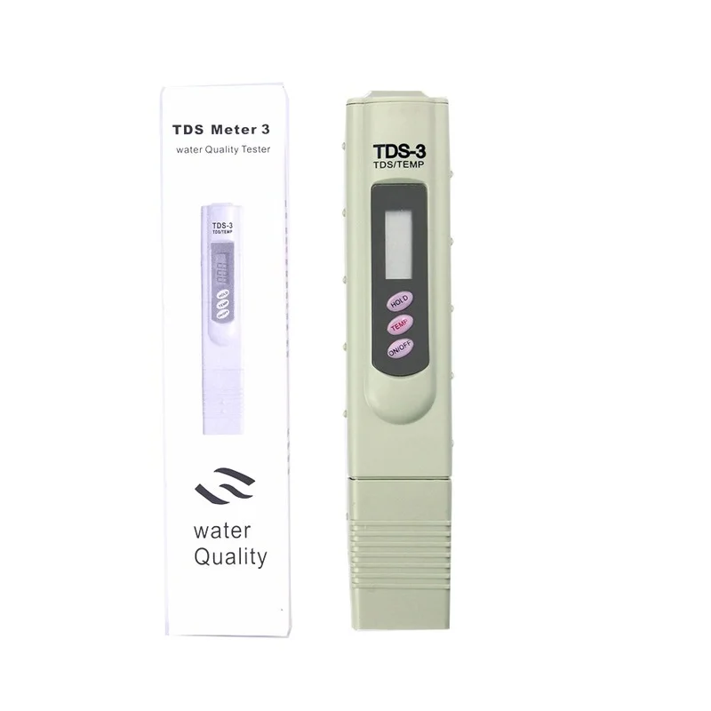 Il Tester Di Durezza Dell'Acqua Di Temperatura Da Tds-3 Ppm Tiene Il Misuratore Tds Digitale A Penna