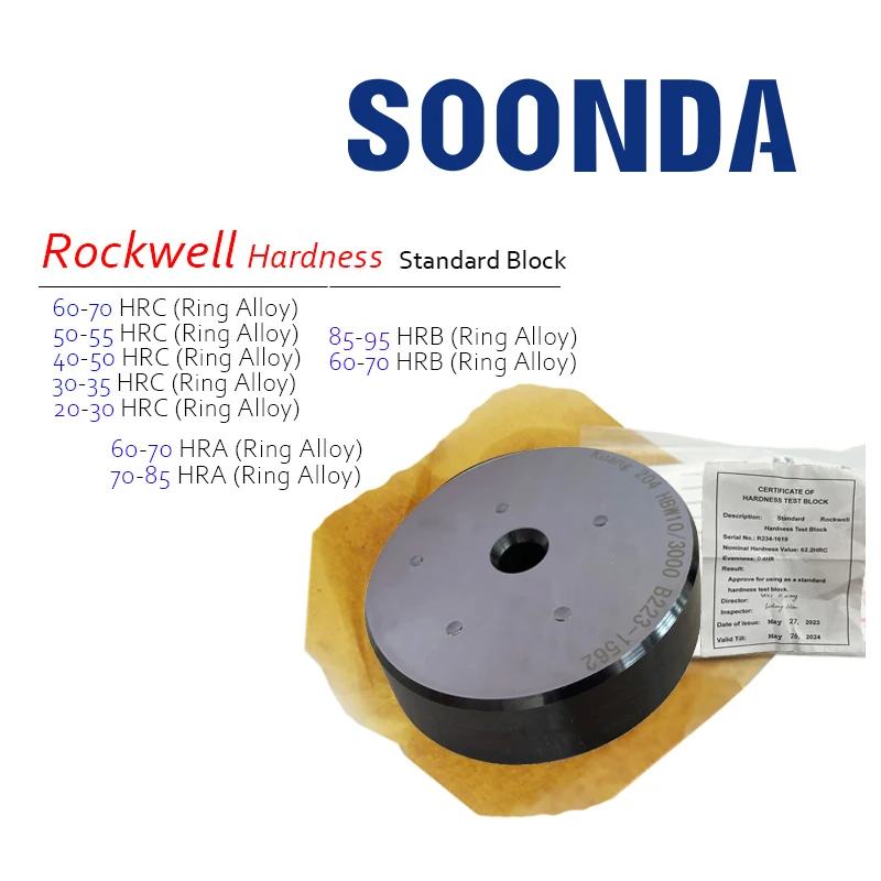 20-70 Hrc Blocco Di Durezza Rockwell Hrc/Hra/Hrb Tester Di Durezza Rockwell Blocco Standard Blocco Di Prova Standard Di Durezza Rockwell