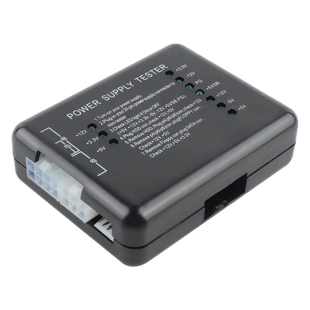 New Power Led Di Alimentazione 20/24 Spille Per Psu Atx Sata Hdd Tester Checker Meter Pc Computer Tester Per Pc-Alimentazione